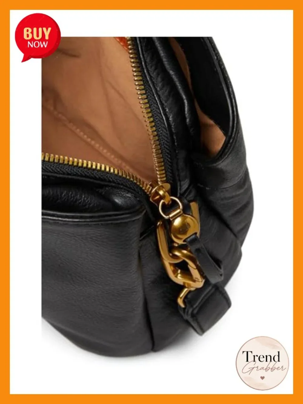Leather Hobo Convertible Shoulder Bag with Detachable Strap